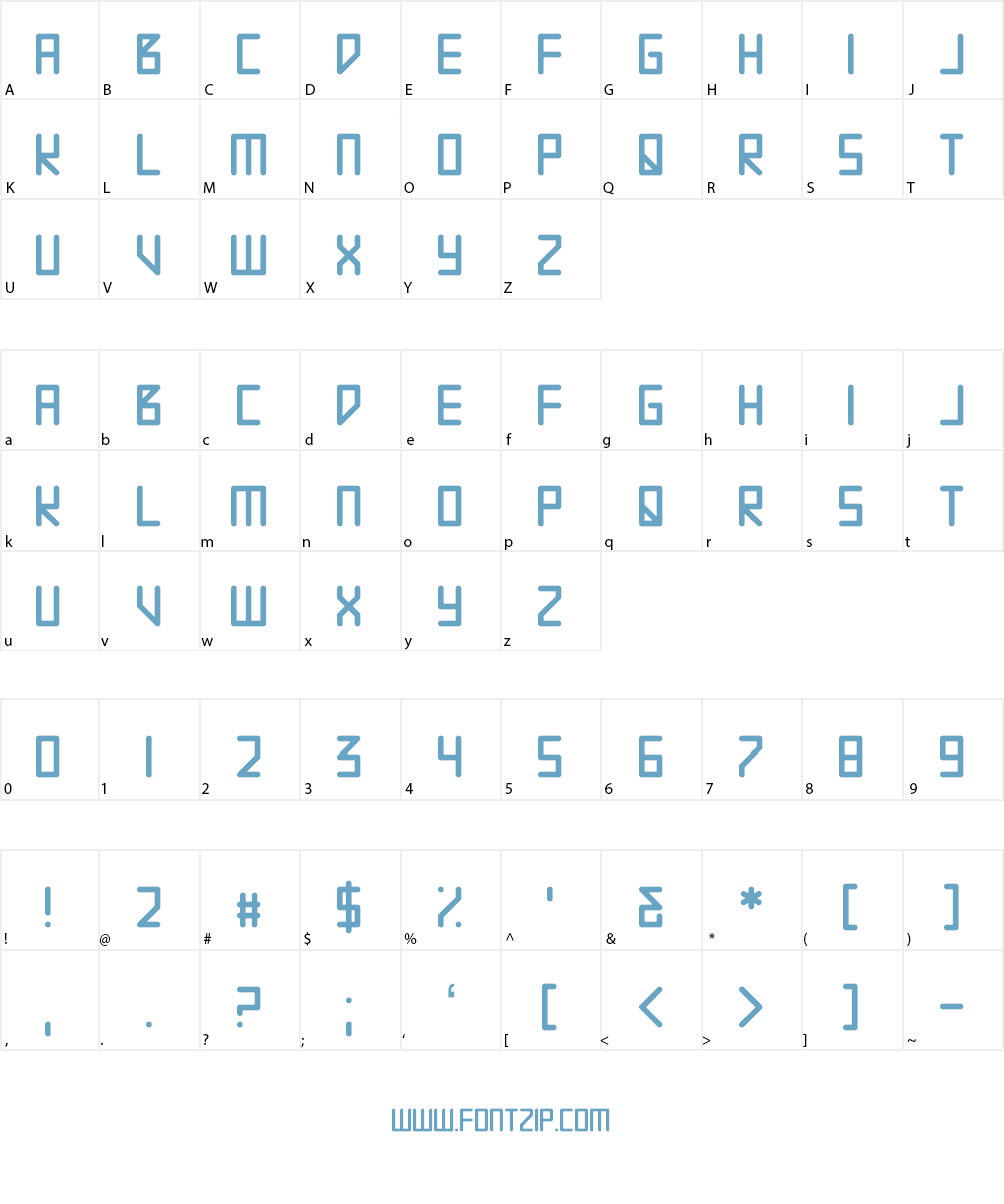The Citadels Font Character